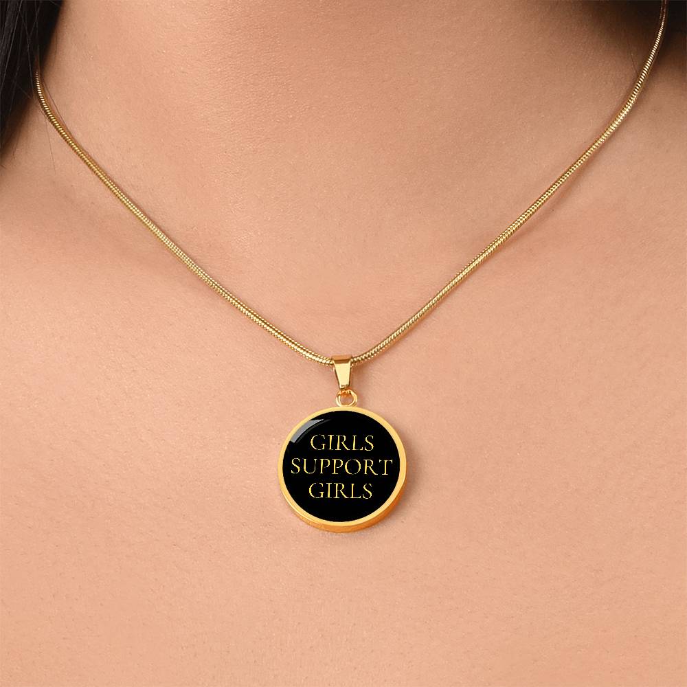 Girls Support Girls Luxury Circle Necklace