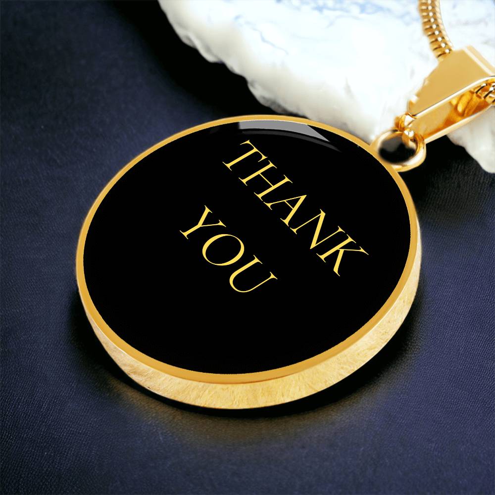 Thank you Luxury Circle Necklace