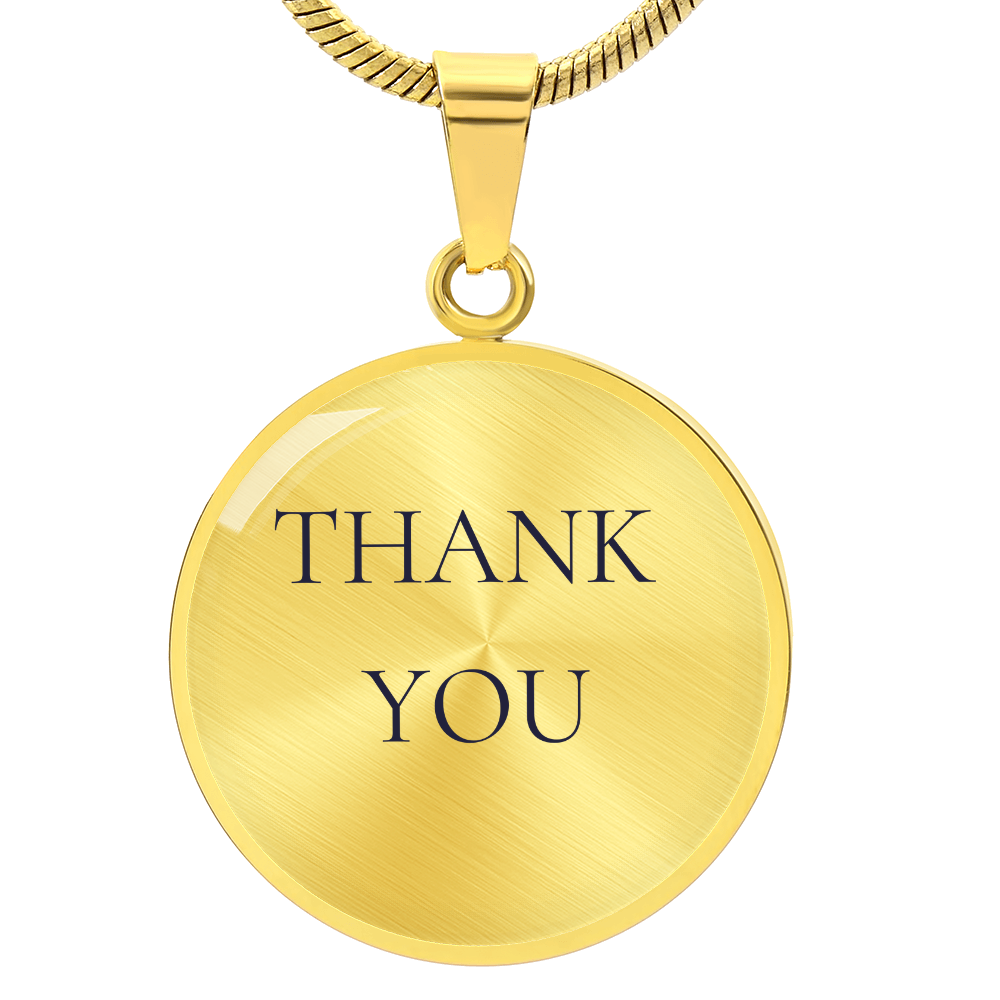 Thank You Luxury Circle Necklace