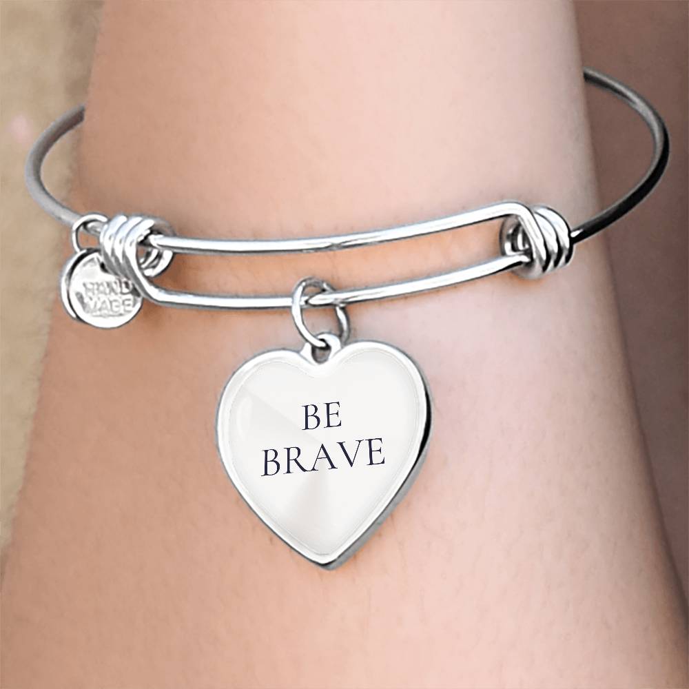 Be Brave Heart Bangle/Bracelet