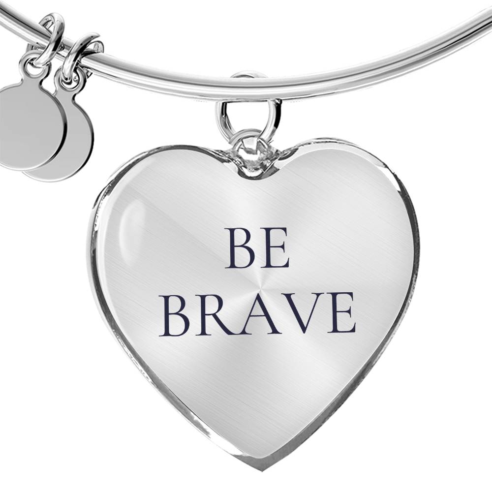 Be Brave Heart Bangle/Bracelet