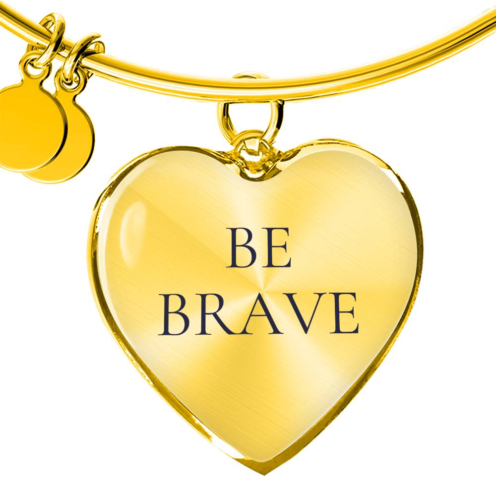 Be Brave Heart Bangle/Bracelet
