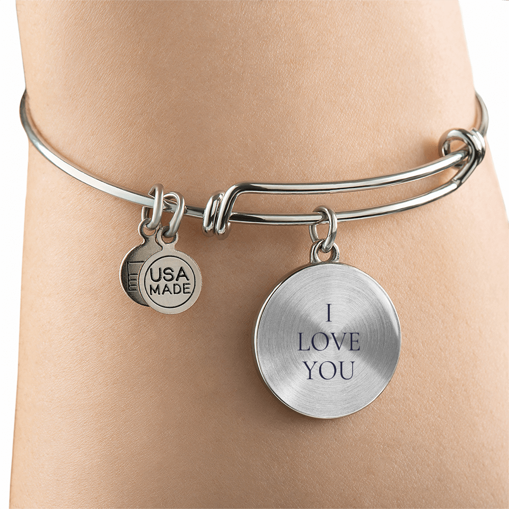 I Love You Luxury Circle Bangle/Bracelet