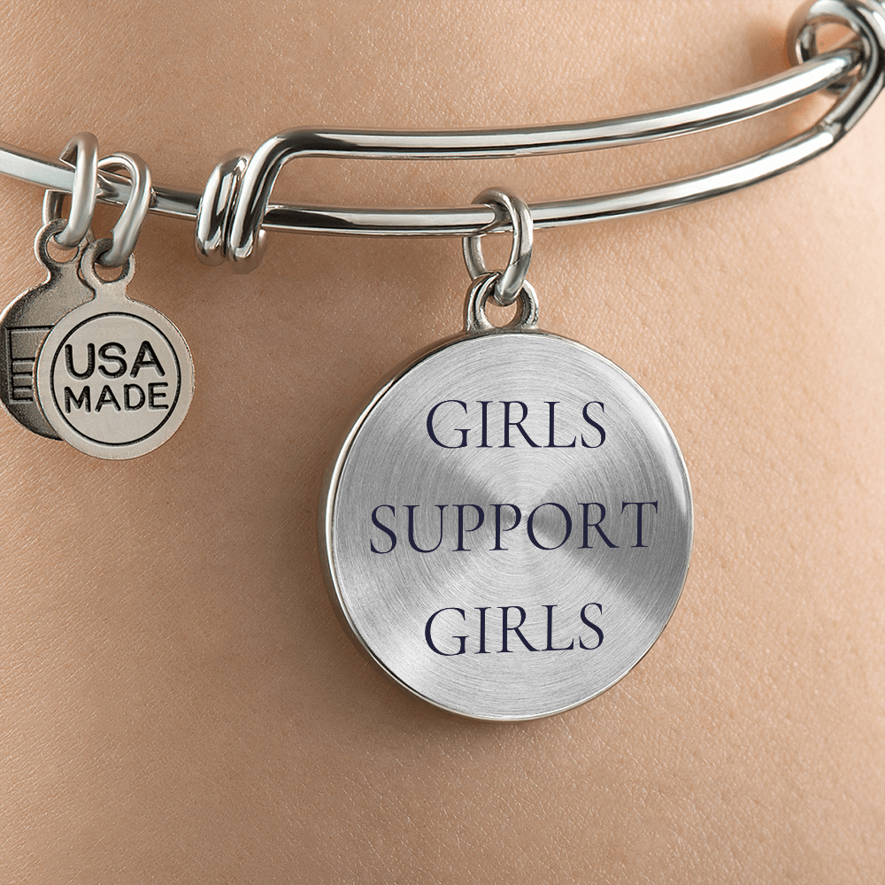 Girls Support Girls Luxury Circle Bangle/Bracelet